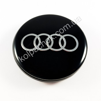 Колпачок Audi черный/хром лого на диски Volkswagen 5G0601171 (66мм)