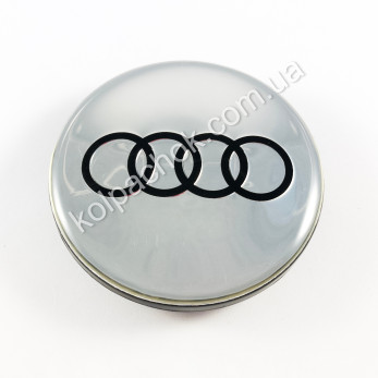 Колпачок Audi хром/черный лого на диски Volkswagen 5G0601171 (66мм) Колпачок Audi хром/черный лого на диски Volkswagen 5G0601171 (66мм)