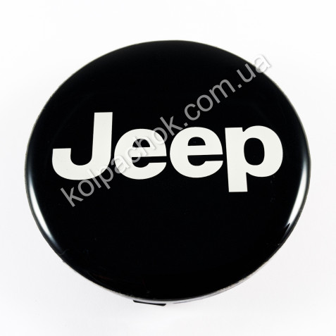 Ковпачок Jeep чорний/білий логотип на диски Opel (65мм)