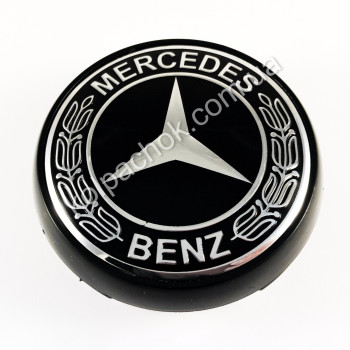 Колпачок Mercedes-Benz черный для дисков Volvo (64мм)