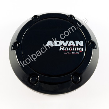 Колпачок на диски Advan Racing конус/болты/черный лого (62-66мм) Колпачок на диски Advan Racing конус/болты/черный лого (62-66мм)