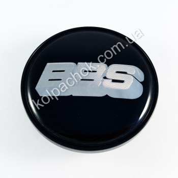 Ковпачок на диски BBS чорний/хром лого (60-70мм)