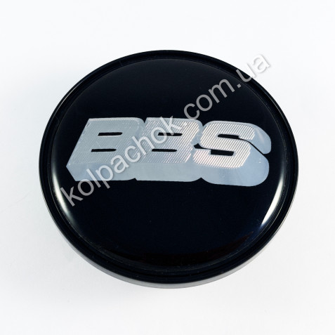 Ковпачок на диски BBS чорний/хром лого (60-70мм)