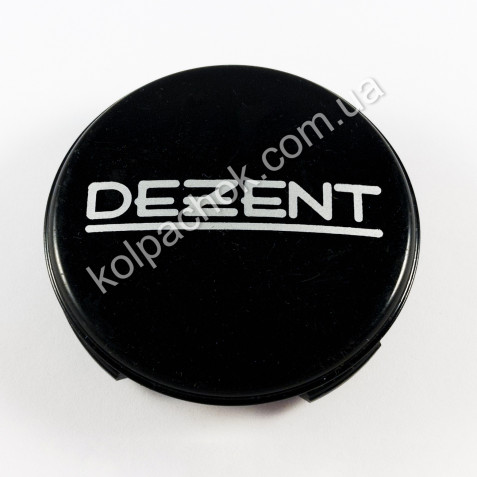 Ковпачок на диски Dezent M57 чорний глянець (56мм) (Оригінал)