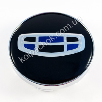 Ковпачок на диски Geely синій лого / 2 (59мм) Ковпачок на диски Geely синій лого / 2 (59мм)