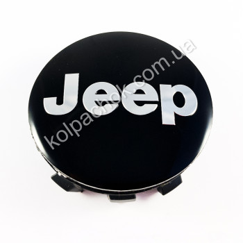 Колпачок на диски Jeep черный/хром лого (56мм) Колпачок на диски Jeep черный/хром лого (56мм)
