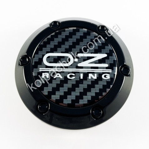 Ковпачок на диски OZ Racing конус/болти/карбон лого (62-66мм)