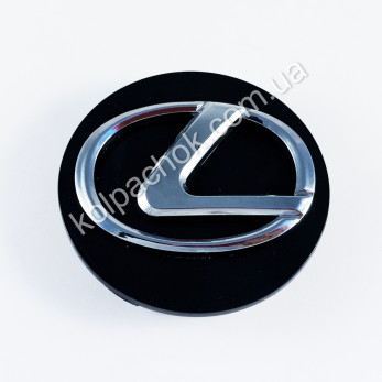 Колпачок на диски реплика Lexus черный CAP60F (60мм)