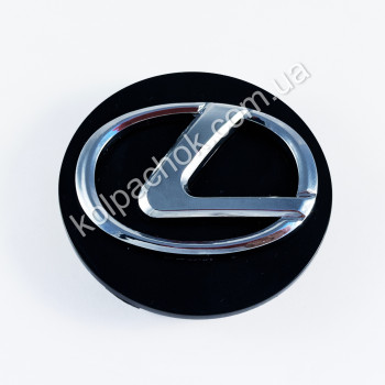 Колпачок на диски реплика Lexus черный CAP60F (60мм)