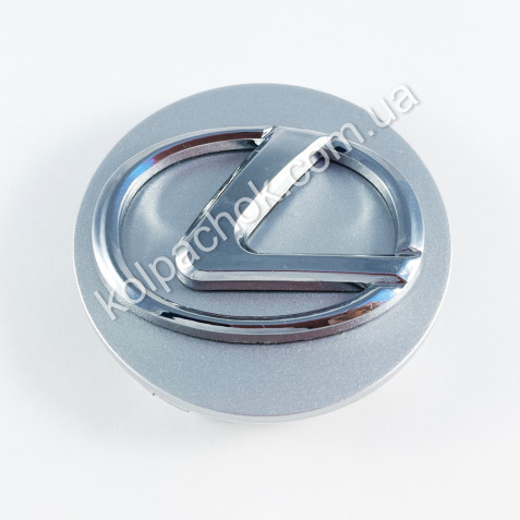 Колпачок на диски реплика Lexus серебро CAP60F (60мм)