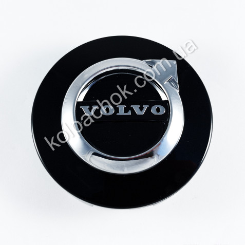 Ковпачок на диски Volvo чорний 32147649/31471435 (64мм) (Оригінал)