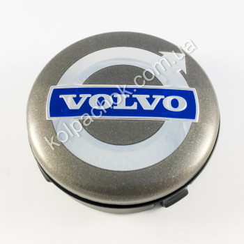 Ковпачок на диски Volvo графіт/хром лого 3546923 (64мм)