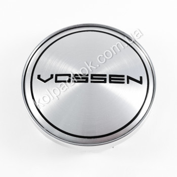 Ковпачок на диски Vossen срібло/чорний лого (64-68мм) Ковпачок на диски Vossen срібло/чорний лого (64-68мм)