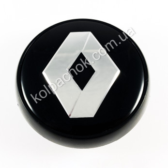 Колпачок Renault черный для дисков Volvo (64мм) Колпачок Renault черный для дисков Volvo (64мм)