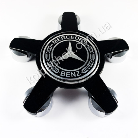 Ковпачок Mercedes-Benz чорний на диски Audi 4F0601165N (зірка)