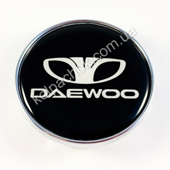 Ковпачок на диски Daewoo хром кант (50-54мм) Ковпачок на диски Daewoo хром кант (50-54мм)