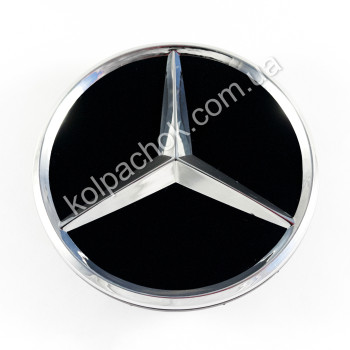 Колпачок на диски Mercedes-Benz A0004003800 черный мат (75мм) (Оригинал) Колпачок на диски Mercedes-Benz A0004003800 черный мат (75мм) (Оригинал)