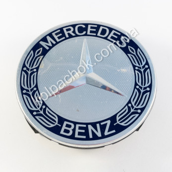 Ковпачок на диски Mercedes-Benz синій кант A1714000025 (75мм) (Оригінал)