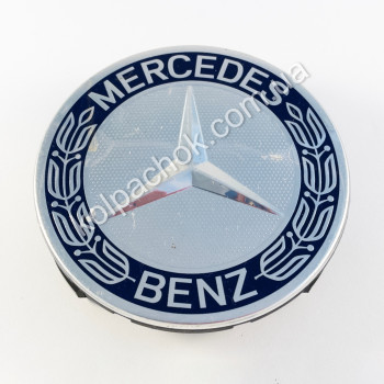 Колпачок на диски Mercedes-Benz синий кант A1714000025 (75мм) (Оригинал) Колпачок на диски Mercedes-Benz синий кант A1714000025 (75мм) (Оригинал)
