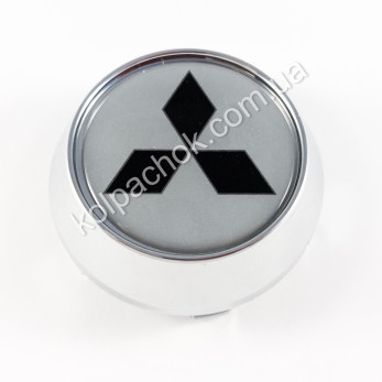 Колпачок на диски Mitsubishi конус/хром/серебро лого (62-68мм) Колпачок на диски Mitsubishi конус/хром/серебро лого (62-68мм)