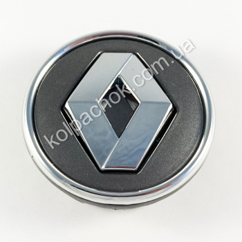 Ковпачок на диски Renault графіт/хром лого/хром кант 403152085R (57мм)
