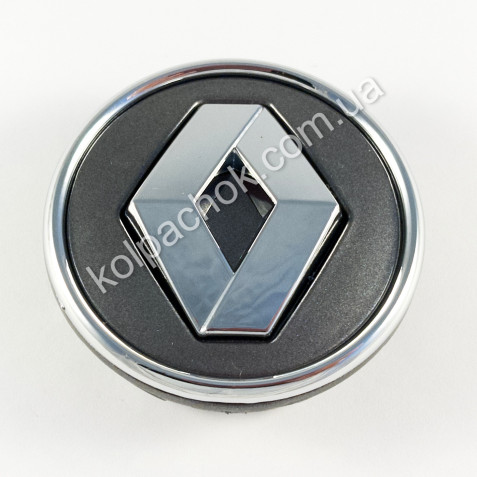 Ковпачок на диски Renault графіт/хром лого/хром кант 403152085R (57мм)
