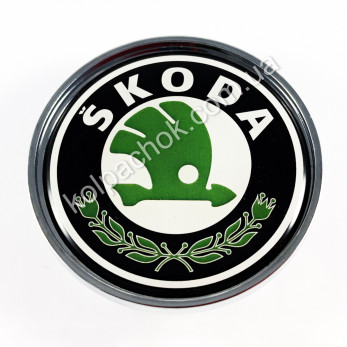 Колпачок на диски Skoda зел. лого (53-60мм) Колпачок на диски Skoda зел. лого (53-60мм)