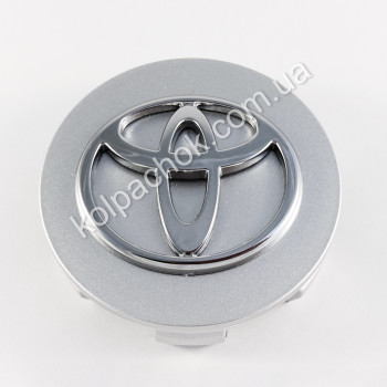 Ковпачок на диски Toyota срібло/хром лого (60мм)