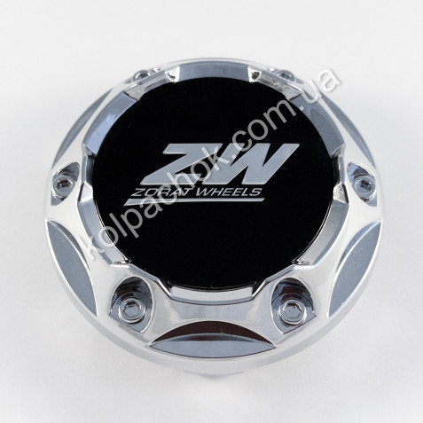 Ковпачок на диски ZW конус/болти/чорний лого 131K59-C (54-59мм)