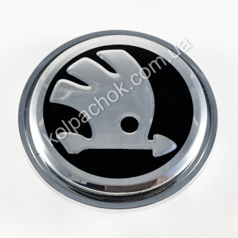 Колпачок Skoda хром на диски Volkswagen 3B7601171 (65мм) Колпачок Skoda хром на диски Volkswagen 3B7601171 (65мм)