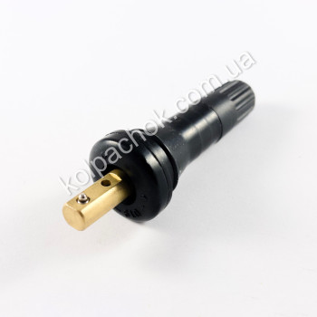 Черный резиновый вентиль для дисков (под датчик) TPMS-01-11 Черный резиновый вентиль для дисков (под датчик) TPMS-01-11