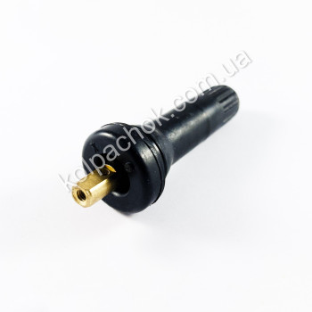 Чорний гумовий вентиль для дисків (під датчик) TPMS-01-6 Чорний гумовий вентиль для дисків (під датчик) TPMS-01-6