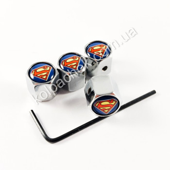 Колпачки на ниппеля Superman Колпачки на ниппеля Superman