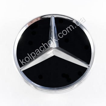 Колпачок на диски Mercedes-Benz A0004003800 черный глянец (75мм) (Оригинал) Колпачок на диски Mercedes-Benz A0004003800 черный глянец (75мм) (Оригинал)