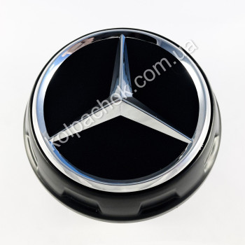 Центральная часть колпачка-тарелки Mercedes-Benz черный мат 4T018957 (80мм) Центральная часть колпачка-тарелки Mercedes-Benz черный мат 4T018957 (80мм)