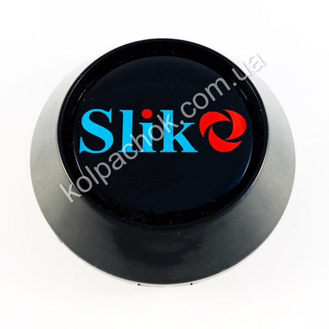 Ковпачок на диски Slik конус/чорний (62-68мм)