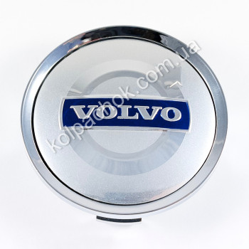 Ковпачок на диски Volvo срібло/хром лого (74мм) Ковпачок на диски Volvo срібло/хром лого (74мм)