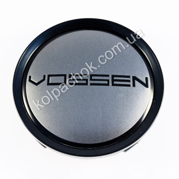 Колпачок на диски Vossen графит/черный кант (74мм) Колпачок на диски Vossen графит/черный кант (74мм)