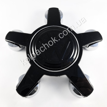 Ковпачок VolksWagen на диски Audi чорний глянець 4F0601165N (зірка)