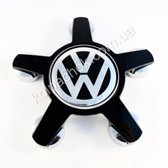 Колпачок VolksWagen на диски Audi черный 4F0601165N (звезда)