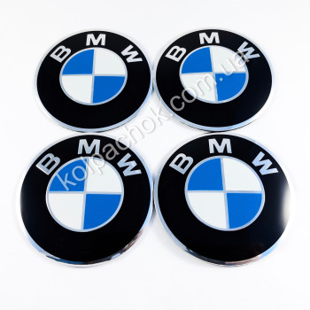 Наклейки для колпачков на диски BMW (70мм)