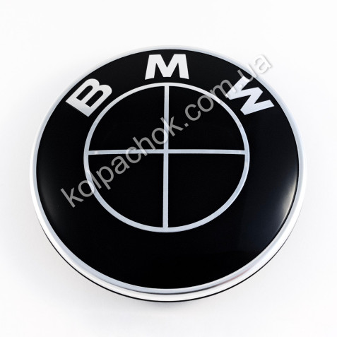 Емблема BMW 51147498981 чорна 95мм.