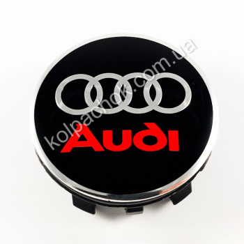 Ковпачок Audi для BMW дисків 36136850834 чорний/червоний лого (56мм) Ковпачок Audi для BMW дисків 36136850834 чорний/червоний лого (56мм)