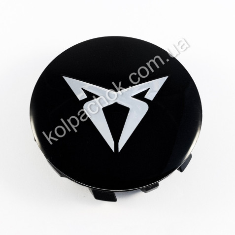 Ковпачок Cupra чорнийхром лого для BMW дисків 36136850834 (56мм)