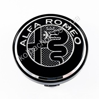 Ковпачок на диски Alfa Romeo чорний (56-60мм)