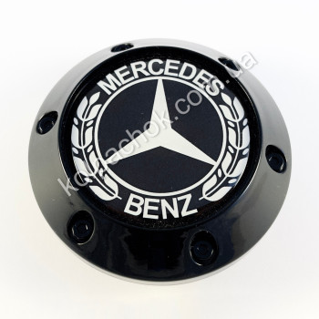 Колпачок на диски Mercedes-Benz черный конус/болты (56-64мм) Колпачок на диски Mercedes-Benz черный конус/болты (56-64мм)