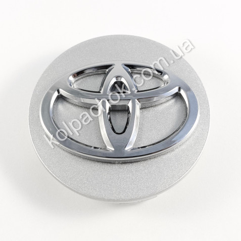 Колпачок на диски реплика Toyota серебро CAP60F (60мм)