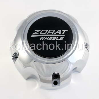 Колпачок на диски ZW хром/черный лого 688L129 (130мм)