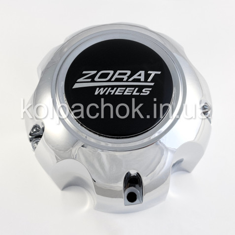Колпачок на диски ZW хром/черный лого 688L129 (130мм)