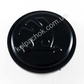 Ковпачок Skoda на диски Volkswagen чорний мат 3B7601171 (65мм)
